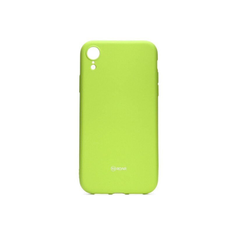 Husa Spate Roar Colorful Jelly iPhone Xr , Silicon, Verde Lime