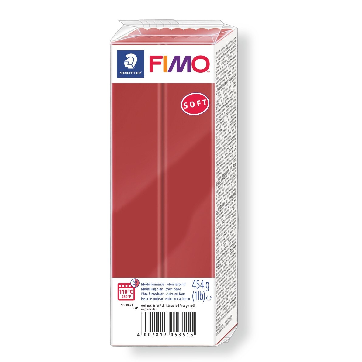 Lut polimeric Fimo Soft pentru modelaj Christmas Red 454g STH-8021-2
