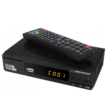 Tuner digital DVB-T2 Esperanza Freeview Tuner digital DVB-T2 Esperanza Freeview