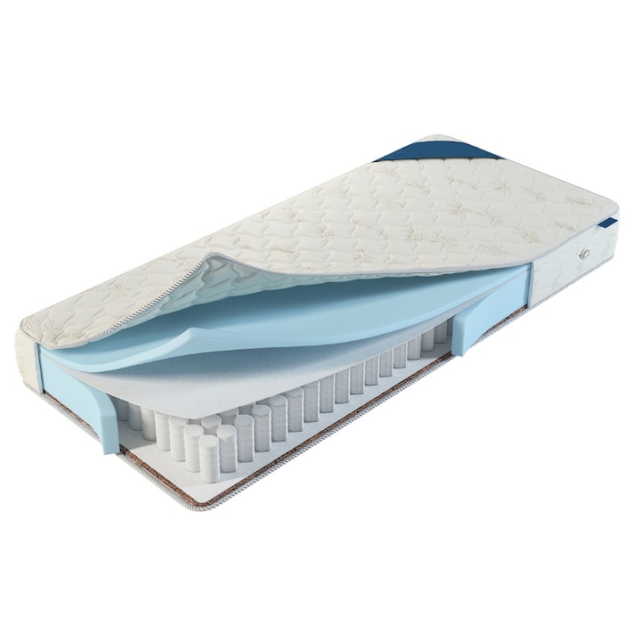 SleepConcept Pocket One 7 zónás táskarugós ortopéd matrac, antiallergén huzattal 160x190 cm