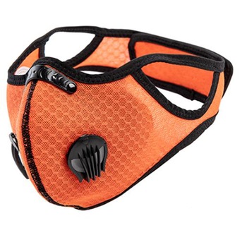 Masca Portocalie pentru Copii, Aspect Modern, Sport, cu Filtru de Carbon, 2 Valve Masca Portocalie pentru Copii, Aspect Modern, Sport, cu Filtru de Carbon, 2 Valve