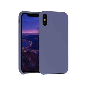 Carcasa Edman din silicon captusita cu microfibra la interior si colturi intarite, pentru Iphone XS Max, Navy Blue Carcasa Edman din silicon captusita cu microfibra la interior si colturi intarite, pentru Iphone XS Max, Navy Blue