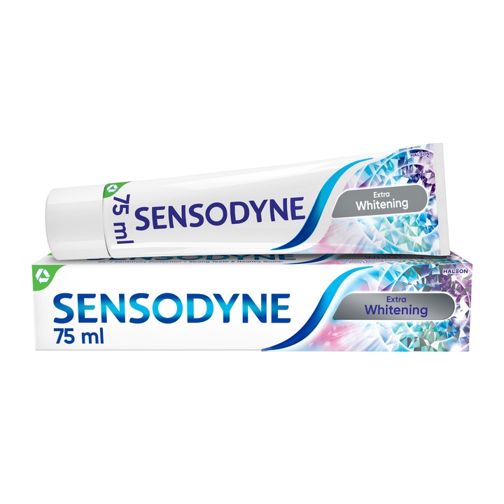 Паста за зъби Sensodyne Extra Whitening, За чувствителни зъби, 100 мл