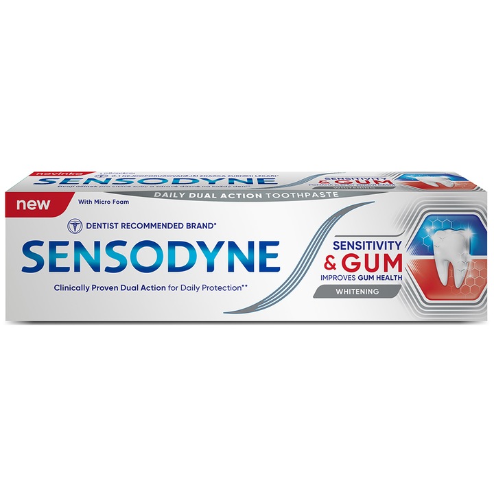 Pasta de dinti Sensodyne Sensitivity and Gum Whitening, 75 ml