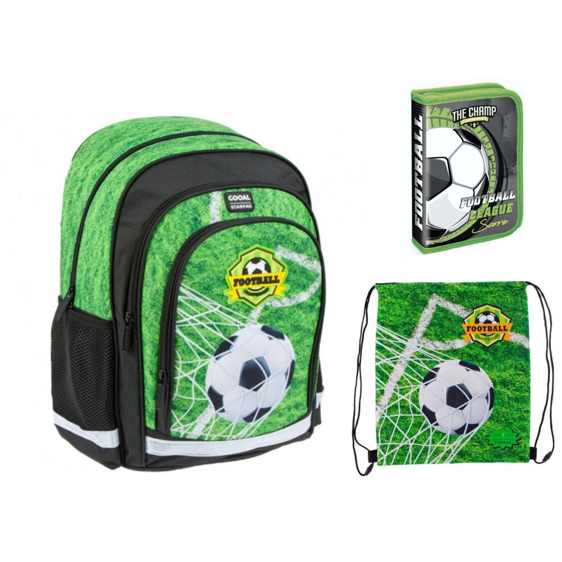 Set scoala Football - Ghiozdan scolar, Penar Echipat , Sac incaltaminte