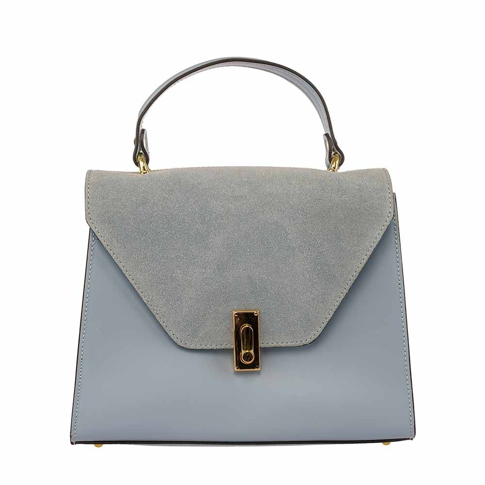 Poseta dama,piele,Toro Nero,Shak turquoise