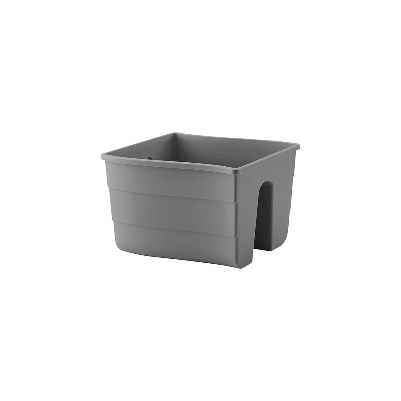 Ghiveci pentru balustrada, dimensiune 30x28,5 cm, antracit
