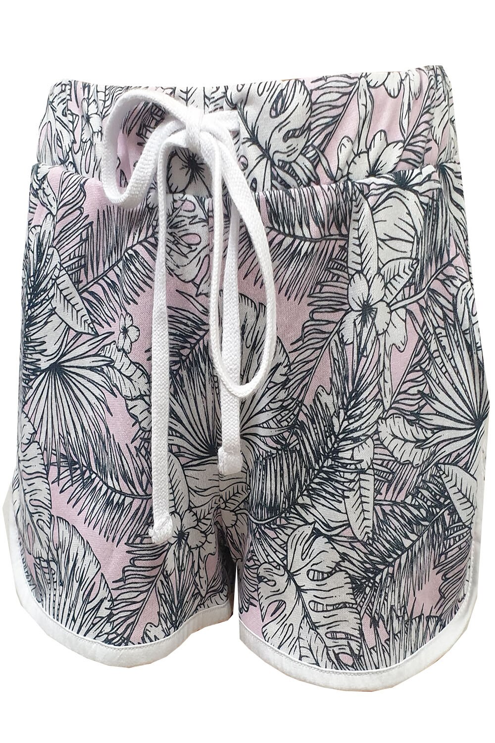 Pantalon scurt Tally Weijl, alb cu imprimeu divers,38