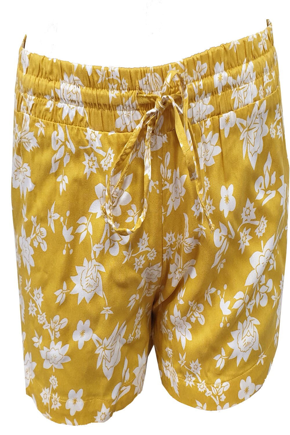 Pantalon scurt Tally Weijl,galben mustar cu imprimeu floral,40