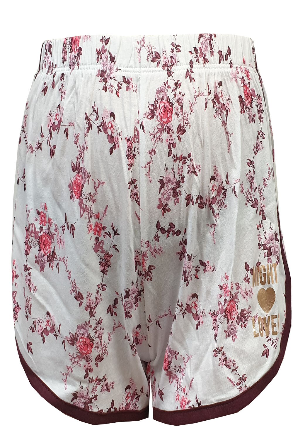 Pantalon scurt Tally Weijl,alb cu imprimeu floral,M