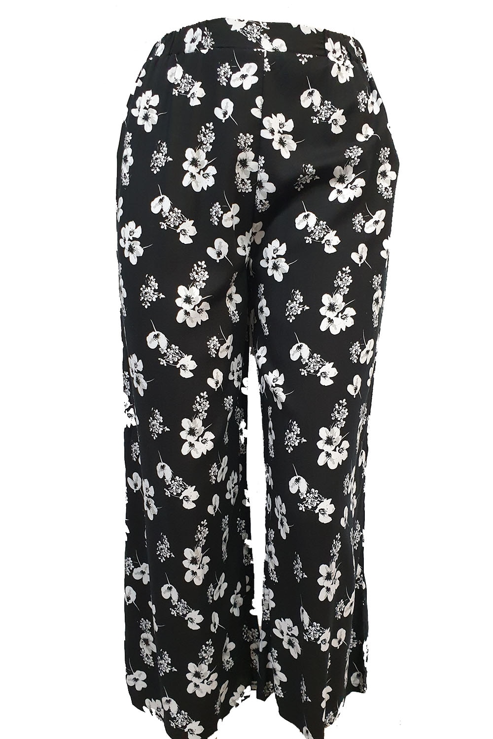 Pantalon fusta Tally Weijl,negru cu imprimeu floral