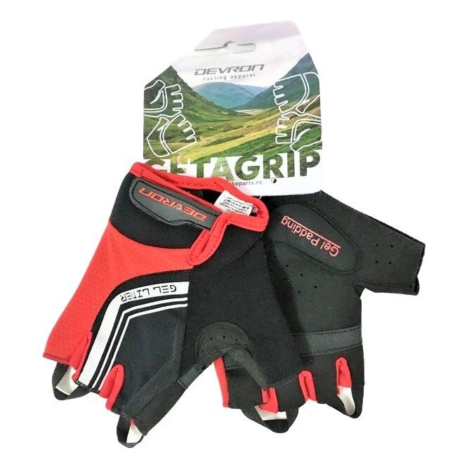 Manusi Ciclism Devron 7088 Gel-Liner - M, Rosu-Negru