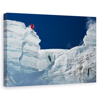 Tablou canvas - Sarituri De Pe Stanca, Actiune, Sport, Schior, 40 x 60 cm Tablou canvas - Sarituri De Pe Stanca, Actiune, Sport, Schior, 40 x 60 cm