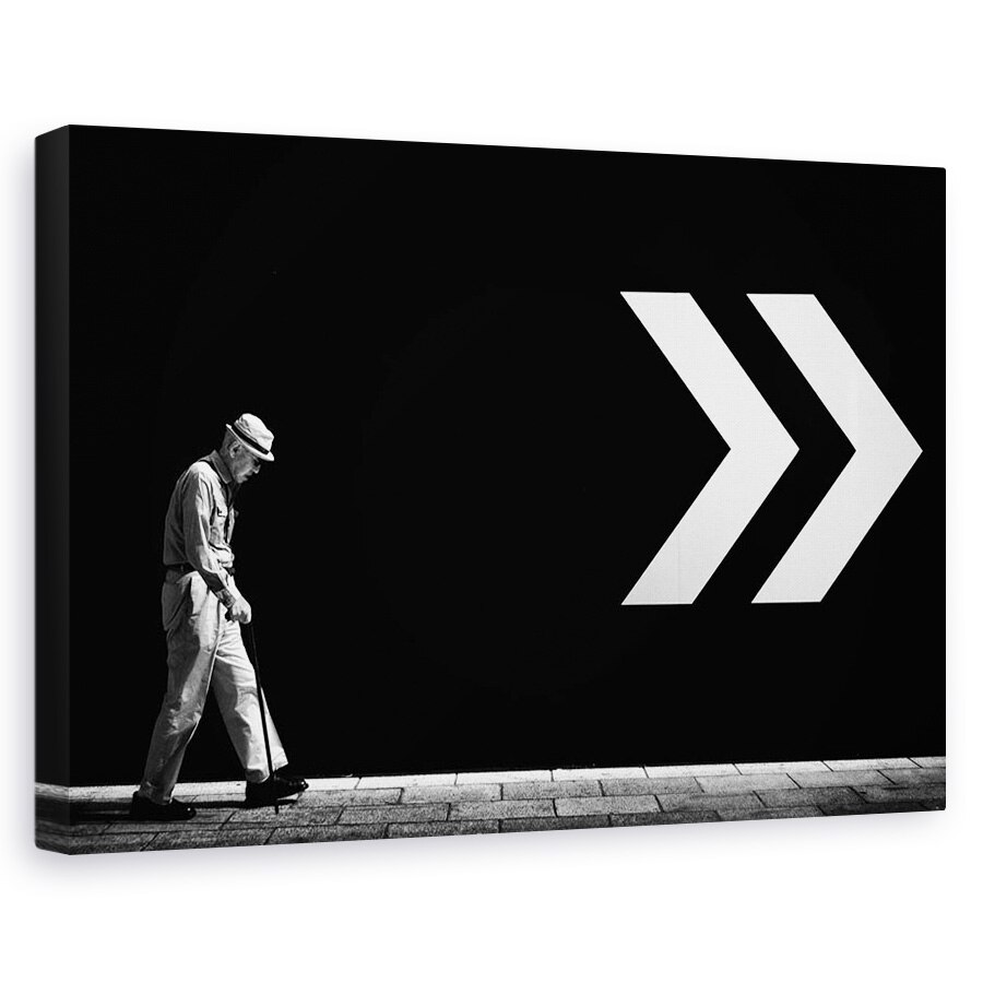 Tablou canvas - Directie, Strada, Directie, Mers Pe Jos, Sageata, Persoana, 60 x 90 cm