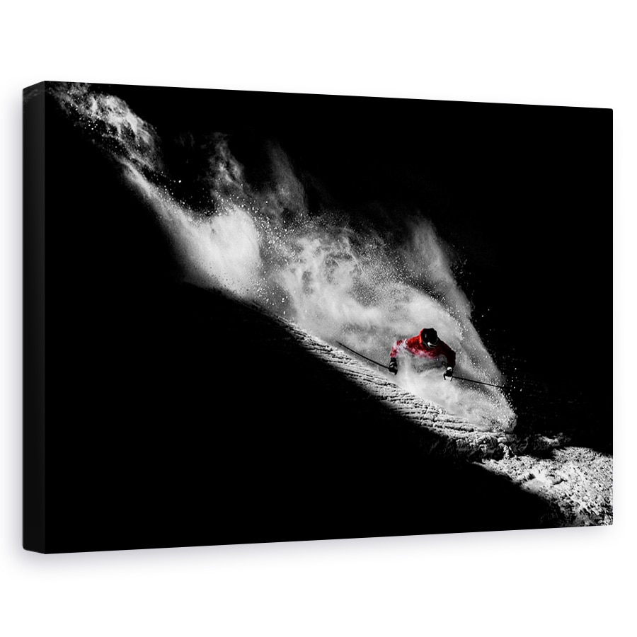 Tablou canvas - Prins In Pacat, Schi, Freeride, Zapada, Tignes, Franta, 60 x 90 cm