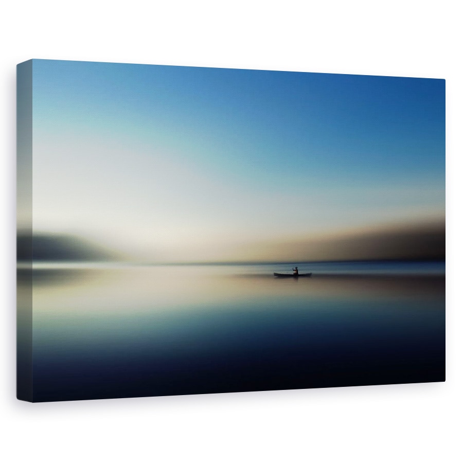 Tablou canvas - Singur Pe Undeva, Barca, Apa, Mare, Ocean, 40 x 60 cm