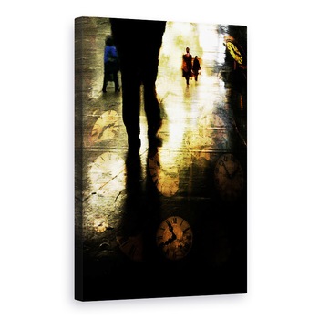 Tablou canvas - Marsul Timpului, Ceas, 20 x 30 cm Tablou canvas - Marsul Timpului, Ceas, 20 x 30 cm