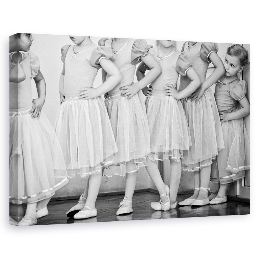 Tablou canvas - Balerina, Performanta, Alb-Negru, Copil, Fata, 20 x 30 cm
