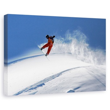 Tablou canvas - Freerider, Zapada, Snowboard, Actiune, Sport, 60 x 90 cm Tablou canvas - Freerider, Zapada, Snowboard, Actiune, Sport, 60 x 90 cm