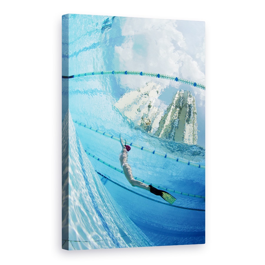 Tablou canvas - In Oras, Bassin, Piscina, Fata, Moscova, Piscina, 60 x 90 cm