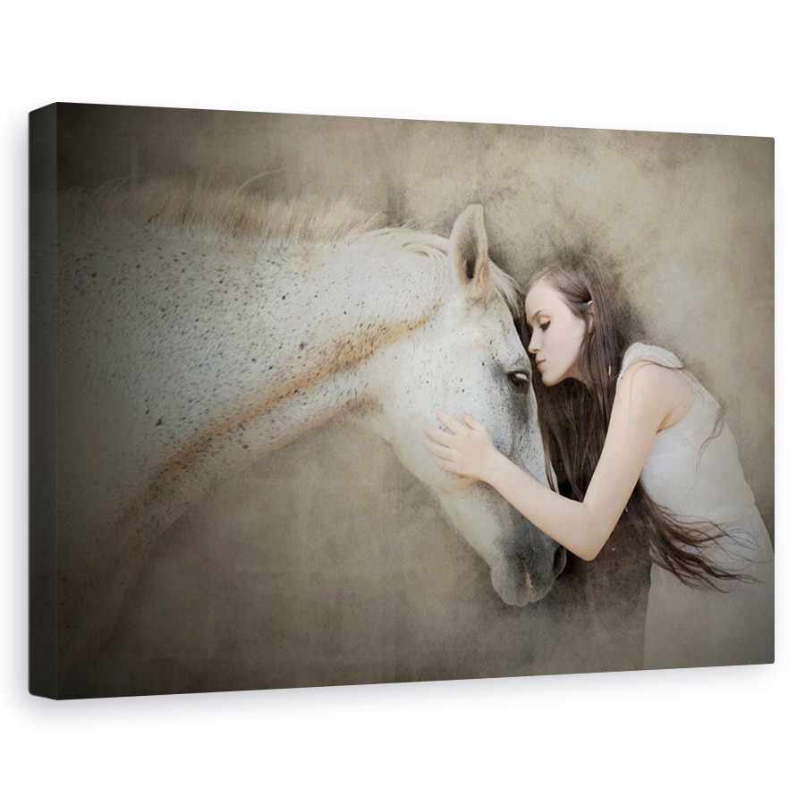 Tablou canvas - Sarut, Model, Femeie, Portret, 60 x 90 cm
