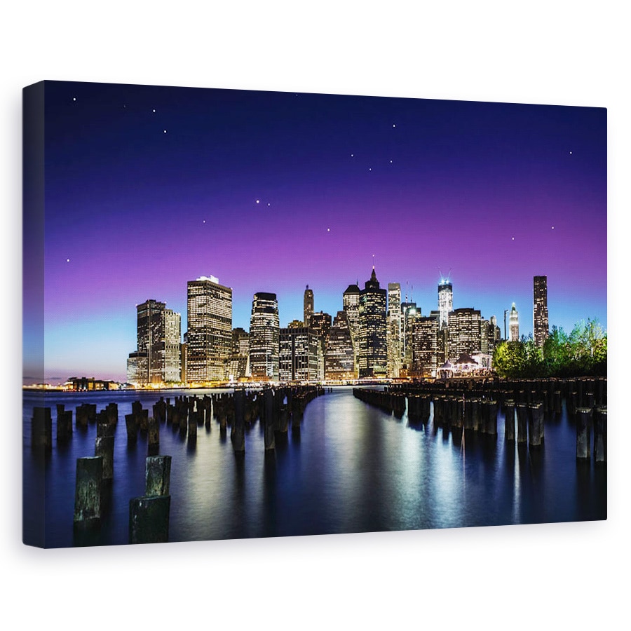 Tablou canvas - New York Sky Line, America, Noapte, Cer, Poli, 20 x 30 cm
