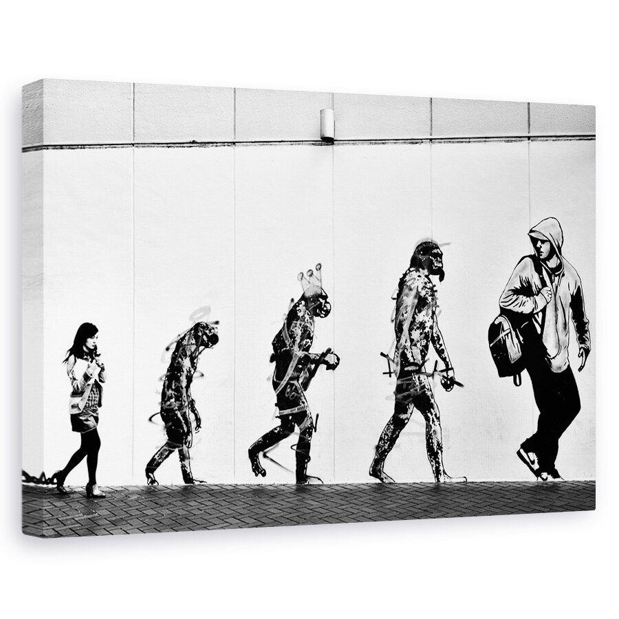 Tablou canvas - Evolutie, Shibuya, Tokyo, Japonia, Alb-Negru, 40 x 60 cm