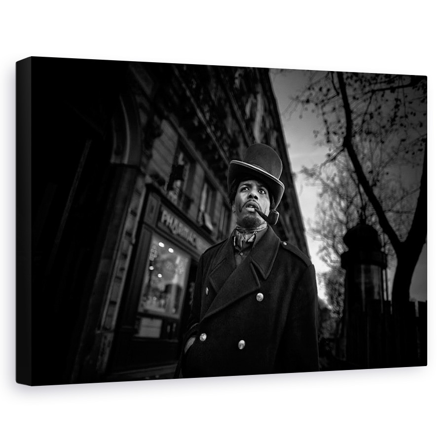 Tablou canvas - Sherlock Holmes, Teava, Palarie, Paris, Franta, 40 x 60 cm