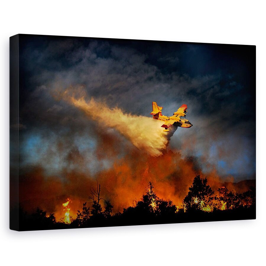 Tablou canvas - Zid De Foc, Flacara, Dezastru, Catastrofa, Accident, 20 x 30 cm