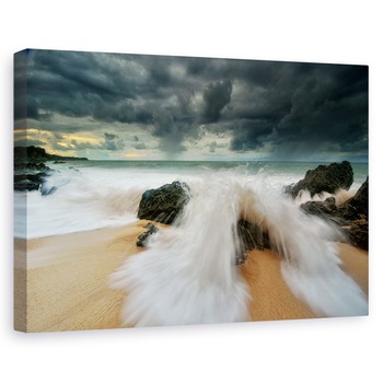 Tablou canvas - Pigtail, Plaja, Mare, Peisaj Marin, Val, Strop, 20 x 30 cm Tablou canvas - Pigtail, Plaja, Mare, Peisaj Marin, Val, Strop, 20 x 30 cm