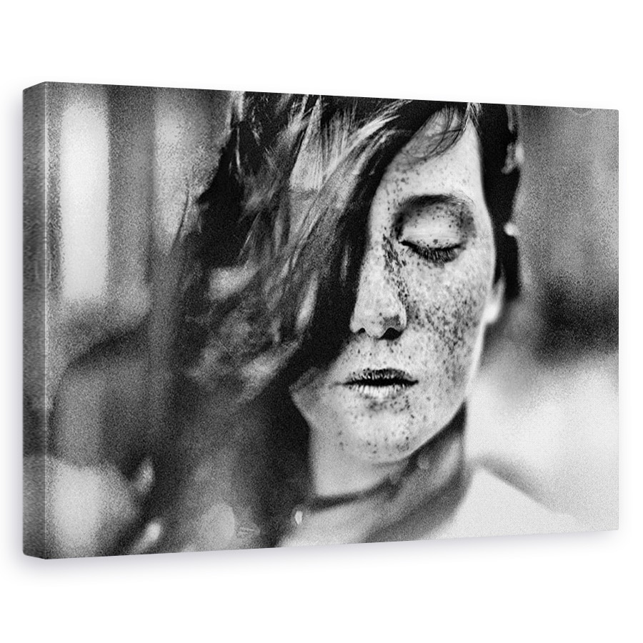 Tablou canvas - Sperante Nevazute, Pistrui, Portret, Alb-Negru, Ochi, Stare De Spirit, 20 x 30 cm