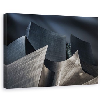 Tablou canvas - Arhigraf, Arhitectura, Otel, Metal, Farfurii, Cladire, 20 x 30 cm Tablou canvas - Arhigraf, Arhitectura, Otel, Metal, Farfurii, Cladire, 20 x 30 cm