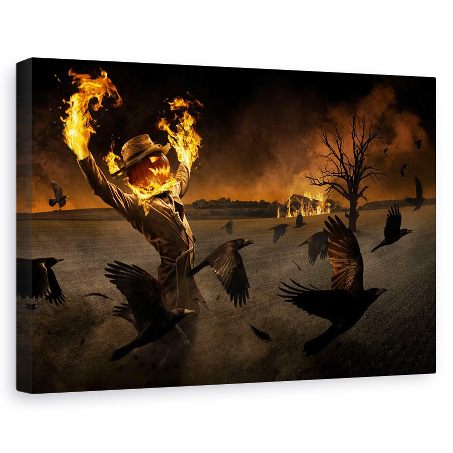 Tablou canvas - Jack-O Scarecrow, Corbi, Sperietoare De Ciori, Franta, 20 x 30 cm