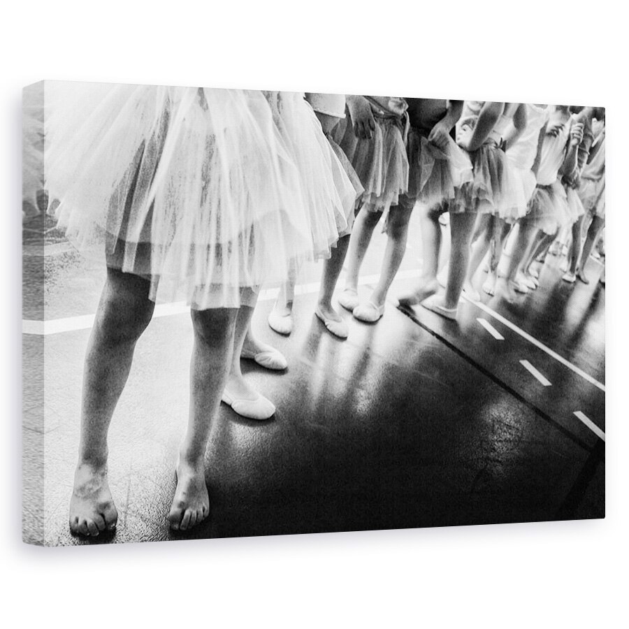 Tablou canvas - Balerina, Balet, Alb-Negru, Dansatoare, 20 x 30 cm