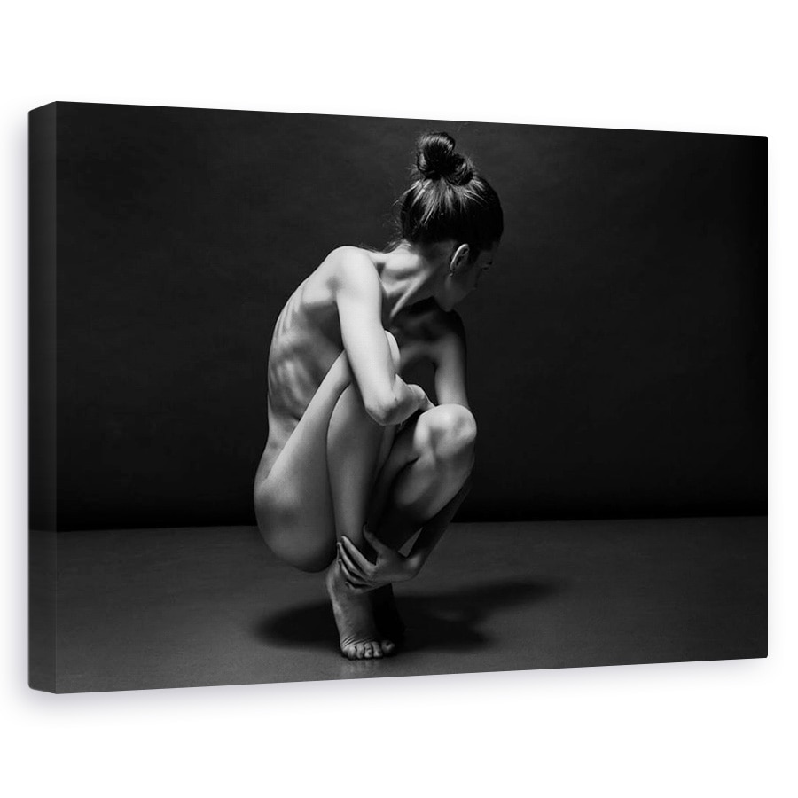 Tablou canvas - Bodyscape, Nud, Suplu, Atractiv, Fit, Gimnasta, 40 x 60 cm
