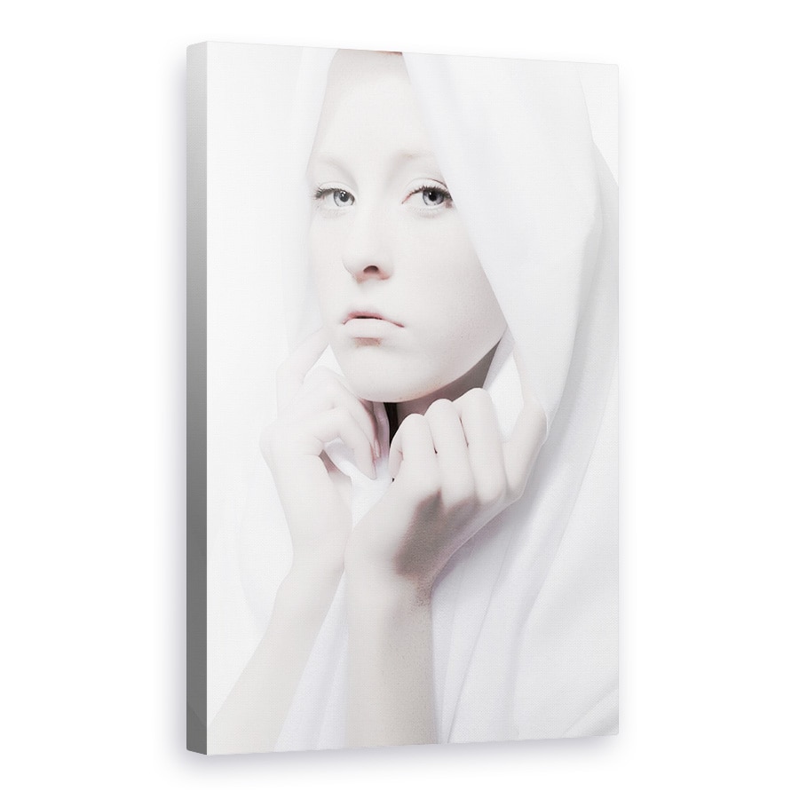 Tablou canvas - Anne, Portret, Fata, Alb, Punct, 20 x 30 cm