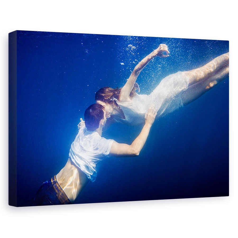 Tablou canvas - Sarut, Mare, Fata, Ocean, Dragoste, 20 x 30 cm