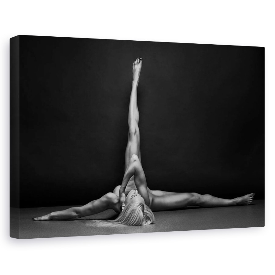 Tablou canvas - Bodyscape, Femeie, Nud, Gimnasta, Caucazian, Femeie, 20 x 30 cm