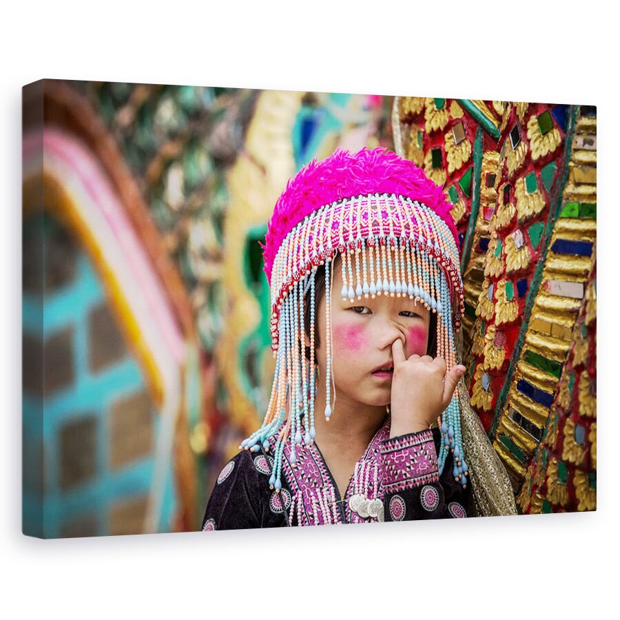 Tablou canvas - Macaquinho, Strada, Copil, Persoana, Nas, 40 x 60 cm