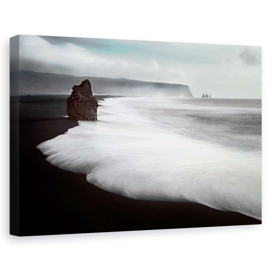 Tablou canvas - Plaja Neagra, Peisaj Marin, Surf, Nisip Negru, 20 x 30 cm