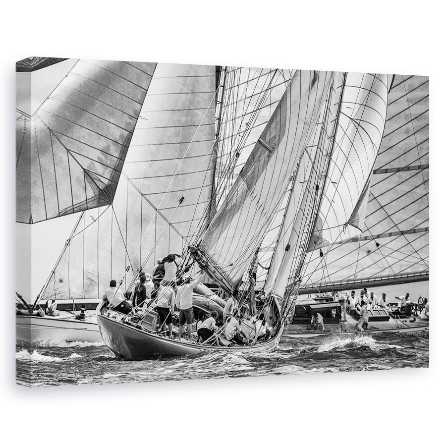 Tablou canvas - Trecerea Razelor Lunii, Antibi, Iaht, Cursa, Raza De Luna, Navigare, 20 x 30 cm