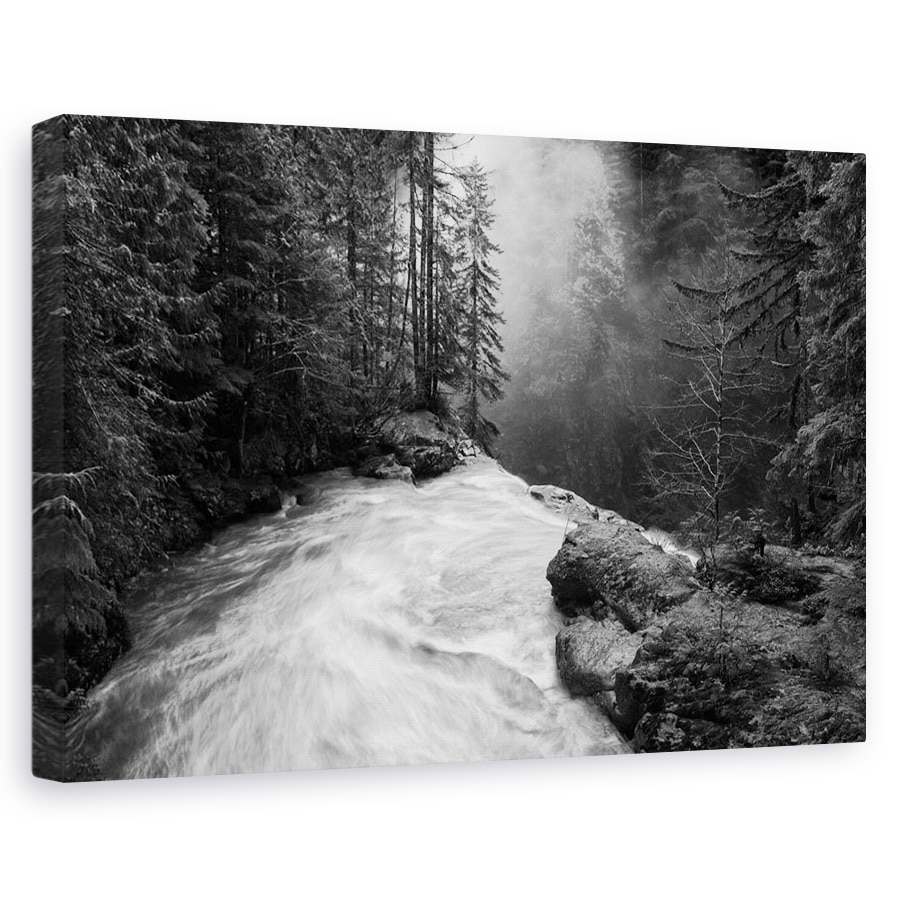 Tablou canvas - Peste Cascada, Peisaj, Apa, Copac, Padure, Rau, 20 x 30 cm