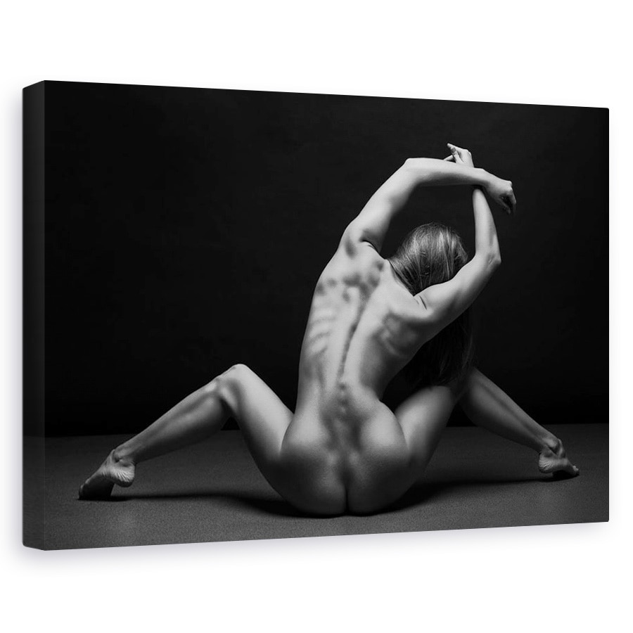 Tablou canvas - Bodyscape, Yoga, Suplu, Nud, Gimnasta, Femeie, 20 x 30 cm
