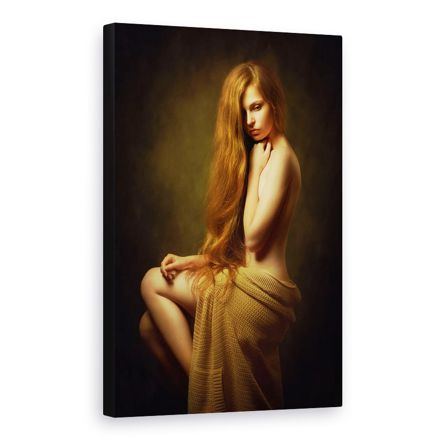 Tablou canvas - Olena, Nud, Nud, Dezbracat, Model, Studio, 20 x 30 cm