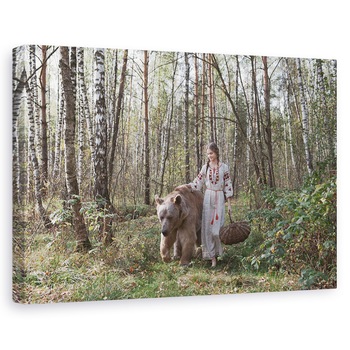 Tablou canvas - Vis, Fata, Vis, Rusia, Portret, Urs, 40 x 60 cm Tablou canvas - Vis, Fata, Vis, Rusia, Portret, Urs, 40 x 60 cm