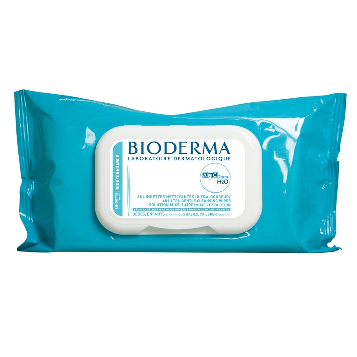 Servetele umede Bioderma ABCDerm, 60 buc