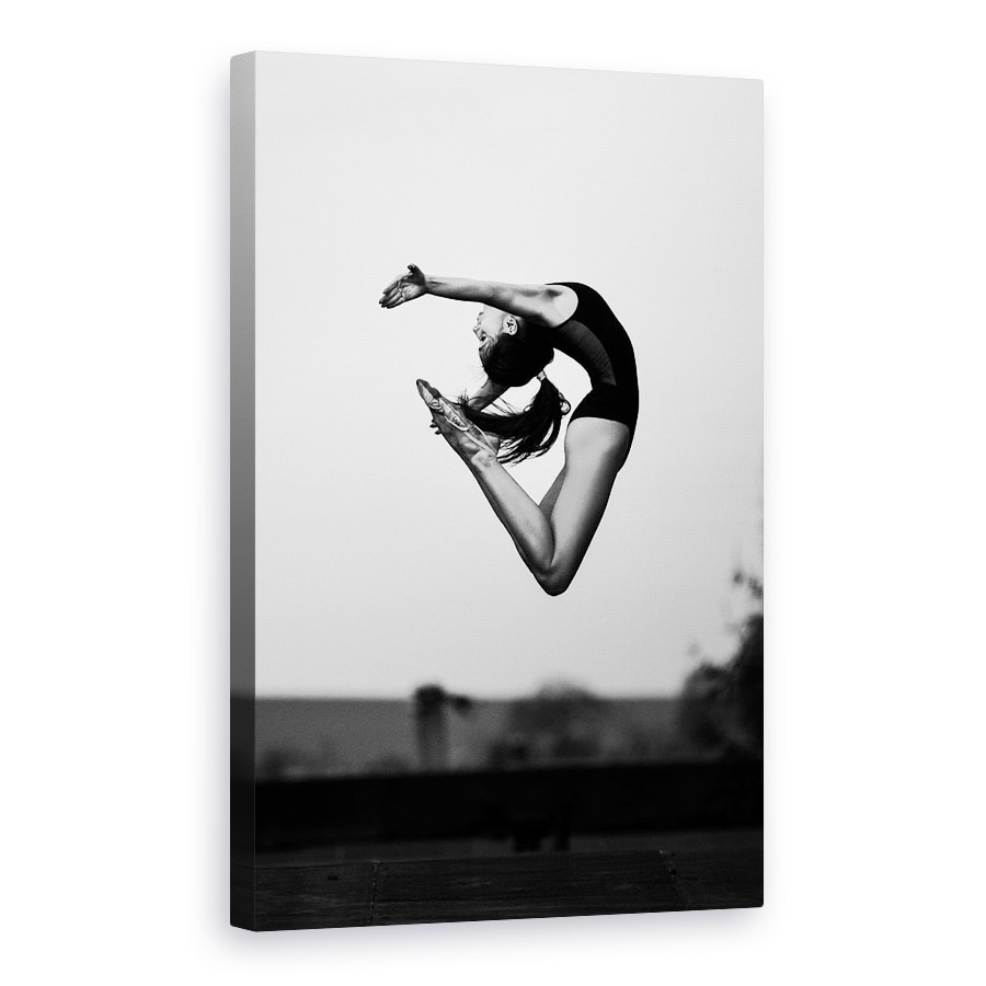 Tablou canvas - Fara Limite, Danseaza, Performant, Alb-Negru, Performanta, Atlet, 20 x 30 cm