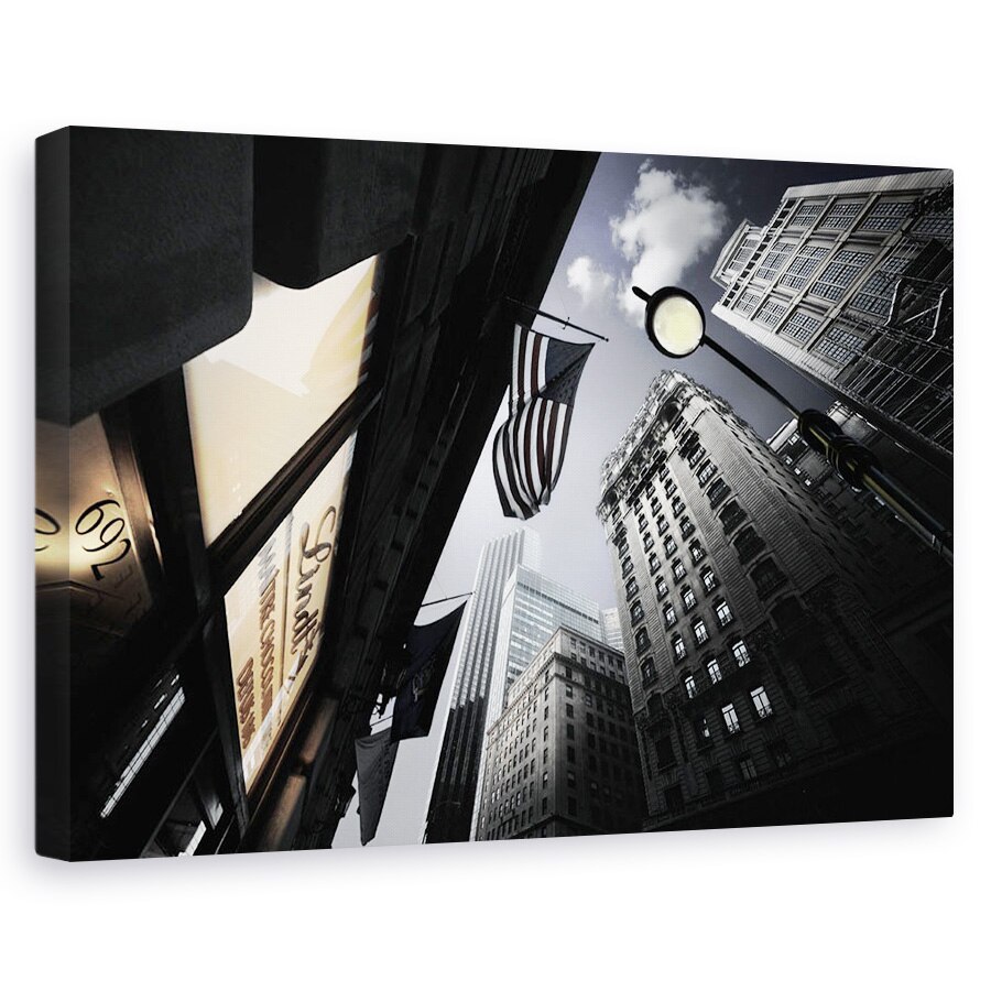 Tablou canvas - Lampile Sperantei In Amurg, Arhitectura, Steag, 20 x 30 cm