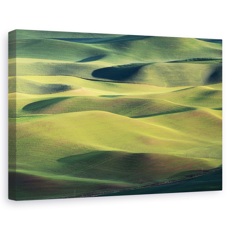 Tablou canvas - Teren De Vis, Palouse, Campuri, Dimineata, Lumina, Peisaj, 20 x 30 cm