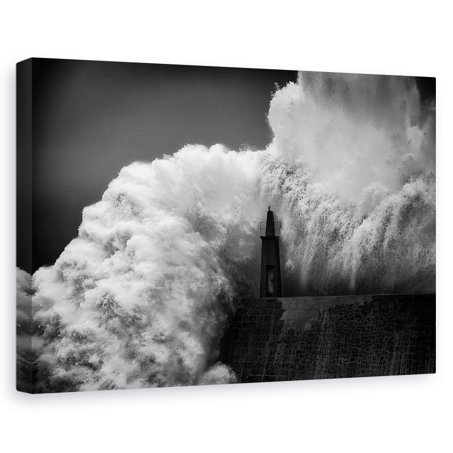 Tablou canvas - Imbratisand Farul, Peisaj Marin, Strop, Accident, 20 x 30 cm